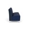Lesro Siena Armless 3 Seat Tandem Seating No Center Arms, Brushed Steel, RF Blueberry Back, MD Ink Seat SN3102 - alternate 2
